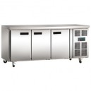 Refrigerador de 3 puertas para mostrador Polar de 600 mm fondo